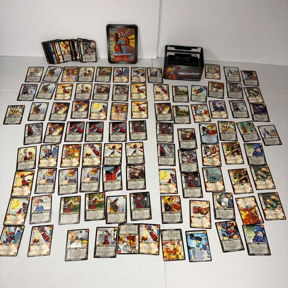Jasco Games Mega Man Collectible Card Game Protoman Edition Tin Lot
